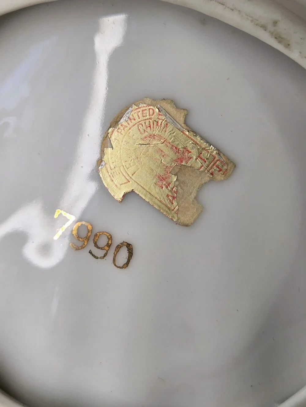 VTG Ardalt Porcelain Gold Trim Insects Bugs Japan Hand Painted Trinket‎ Dish